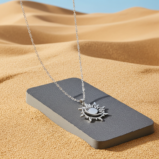 Sun & Moon Pendant Necklace