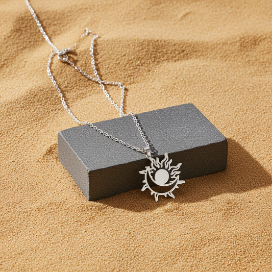 Sun & Moon Pendant Necklace